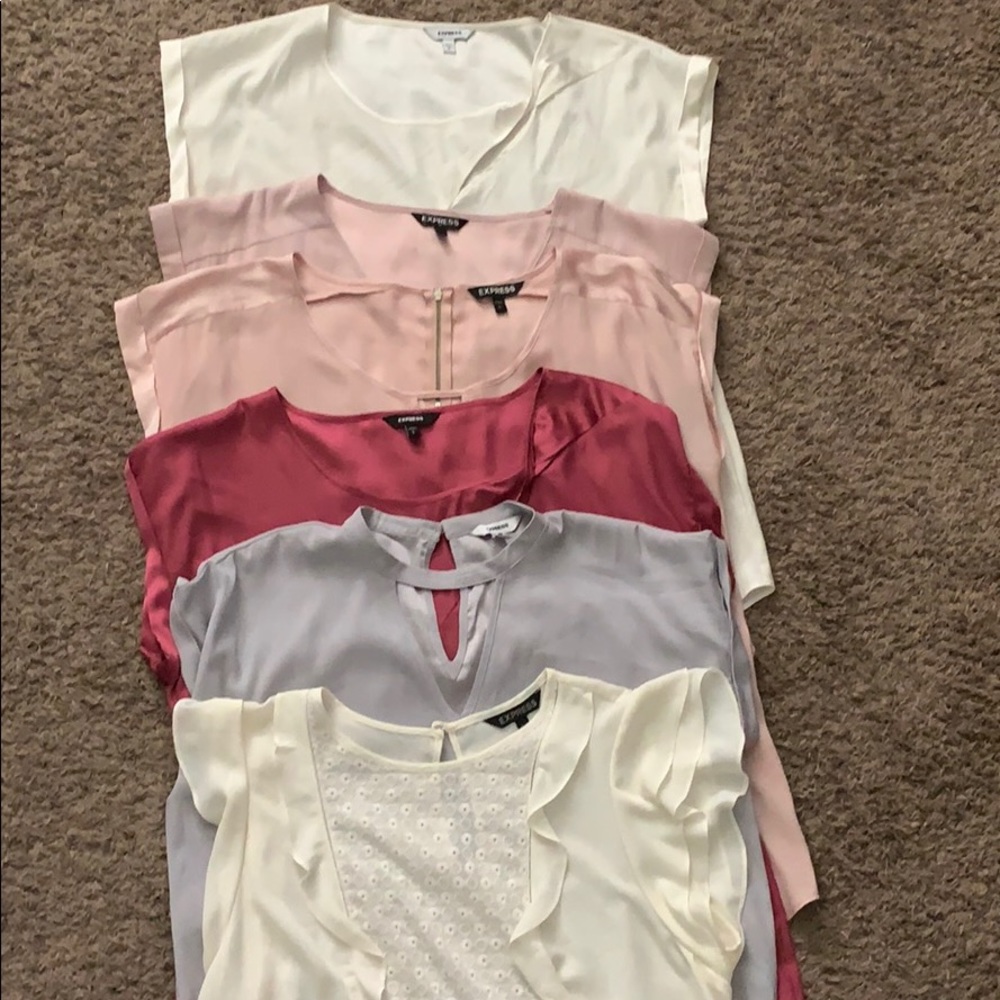 Bundle express blouses all size large.
